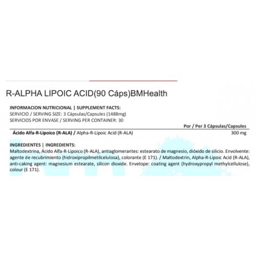 R-ALPHA LIPOIC 90 CAPS BM HEALT