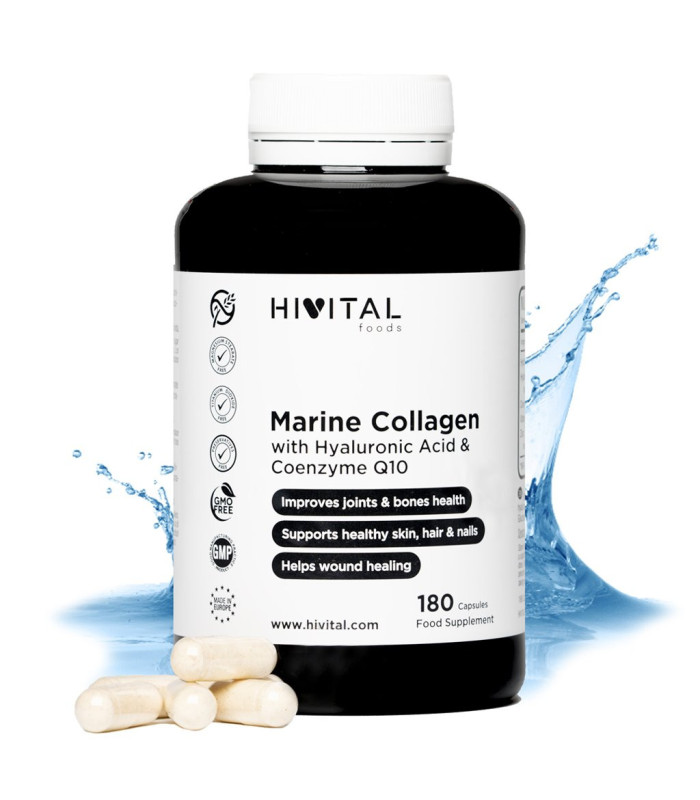COLAGENO CON ACIDO HIALURONICO 180 CAP. HIVITA
