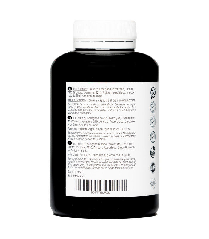 COLAGENO CON ACIDO HIALURONICO 180 CAP. HIVITA