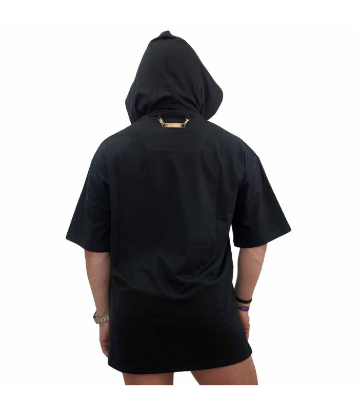 Camiseta oversize Calavera Brillante con Capucha Sixnine Red