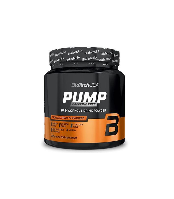 PUMP Pre-entreno SIN CAFEINA Biotech USA 330 gr
