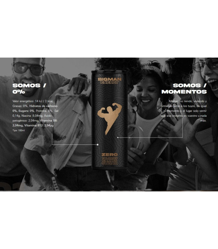 BIGMAN ENERGY - BEBIDA ENERGETICA 250ML