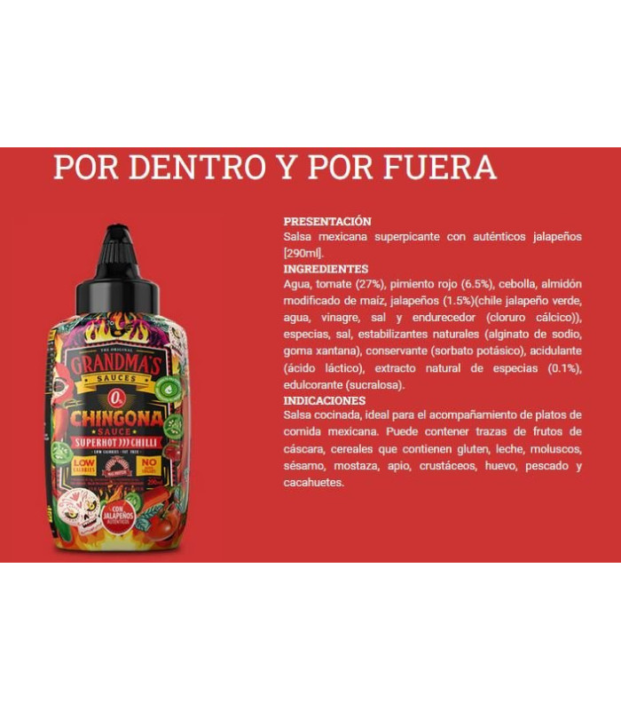 SALSA PICANTE CHINGONA MAX PROTEIN