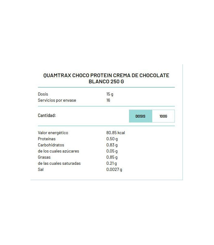 CREMA DE CHOCOLATE BLANCO QUANTRAX