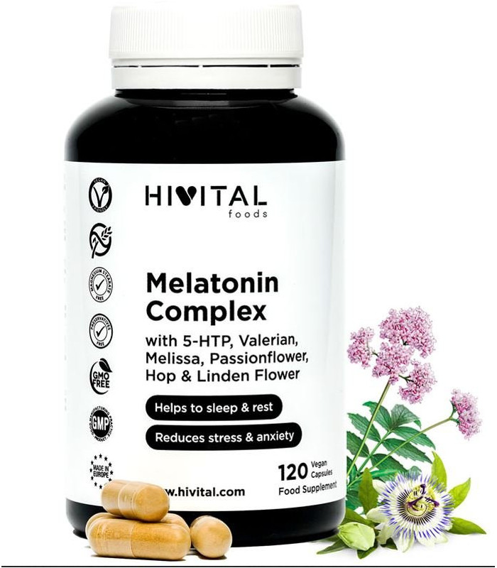 Melatonina Complex | 120 cápsulas veganas HIVITAL