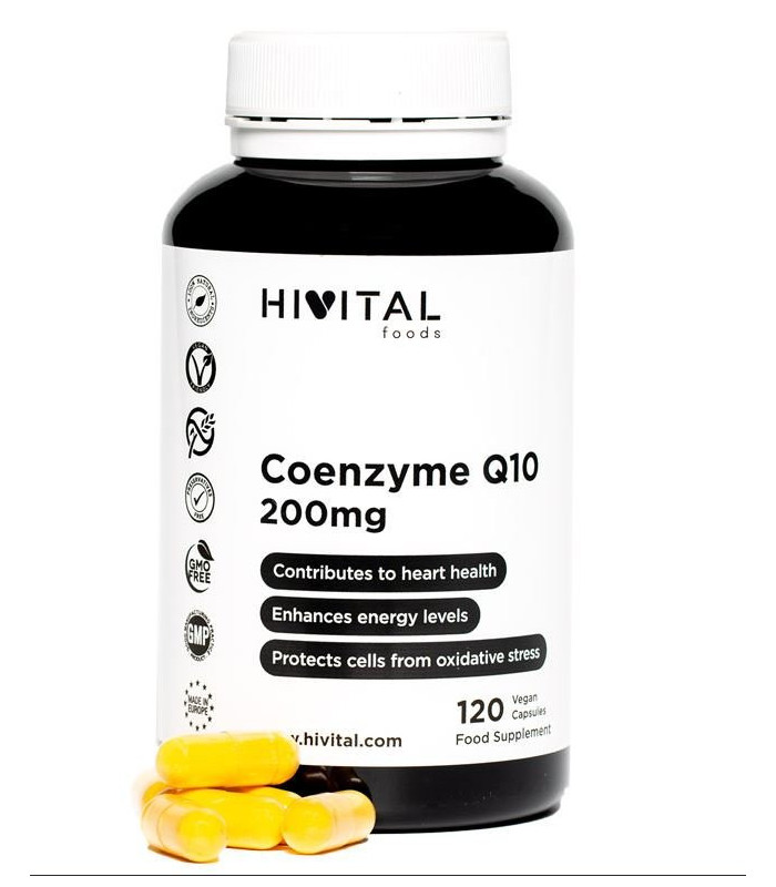Coenzima Q10 200 mg | 120 cápsulas veganas HIVITAL