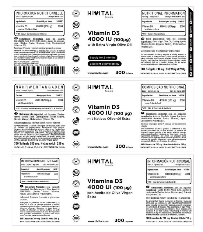 VITAMINA D3 4000IU HIVITAL