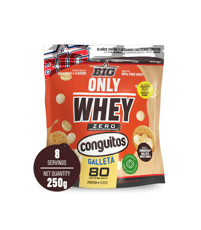 ONLY WHEY ZERO CONGUITOS BLANCO GALLETA 250 GR BIG