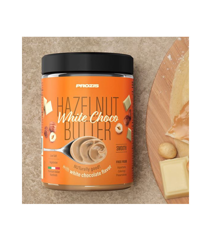 CREMA DE AVELLANA Y CHOCOLATE BLANCO PROZIS 250 g
