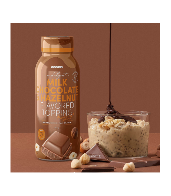 SIROPE DE CHOCOLATE CON LECHE Y AVELLANAS PROZIS 250 g