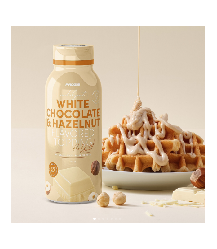 SIROPE DE CHOCOLATE BLANCO Y AVELLANA 250 g PROZIS