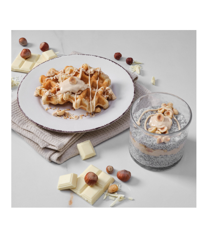 SIROPE DE CHOCOLATE BLANCO Y AVELLANA 250 g PROZIS