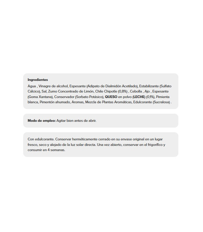 SALSA CHIPLOTE PROZIS 355GR