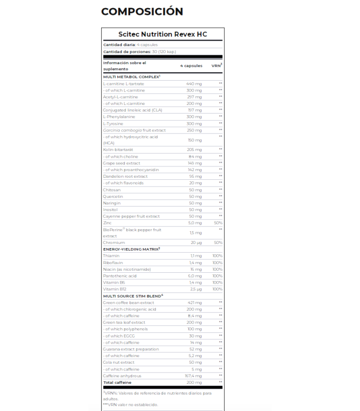 REVEX HC SCITEC NUTRITION