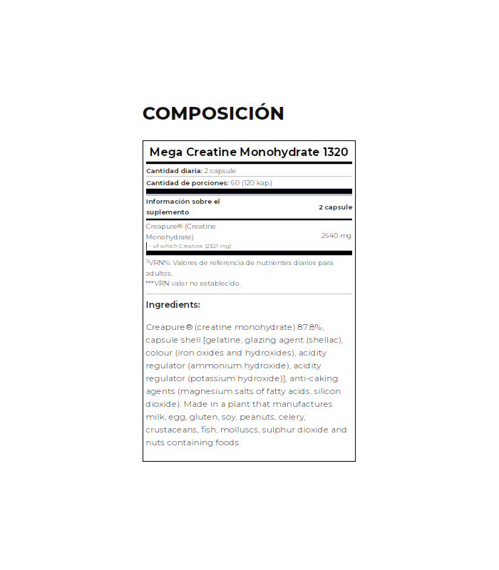 MEGA CREATINE MONOHIDRATE 1320 SCITEC