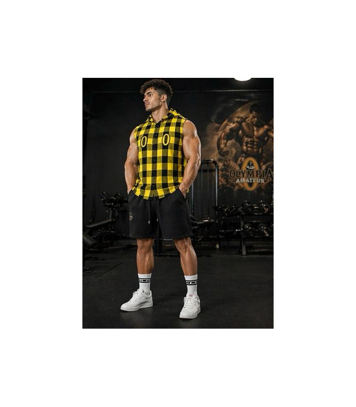 SOBRECAMISA CUADROS OLYMPIA AMARILLA