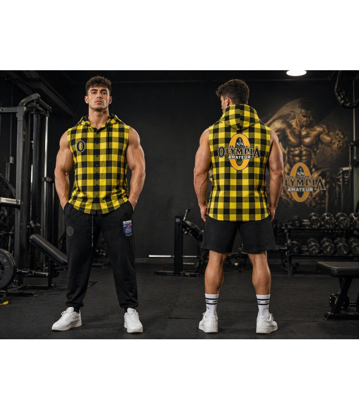SOBRECAMISA CUADROS OLYMPIA AMARILLA