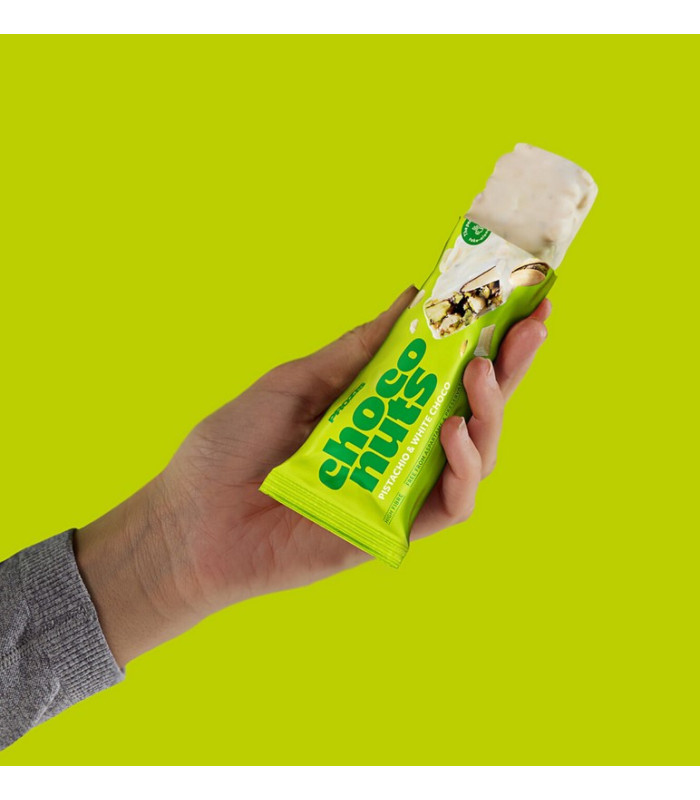 BARRITA CHOCONUTS PISTACHO Y CHOCOLATE BLANCO  50 G PROZIS