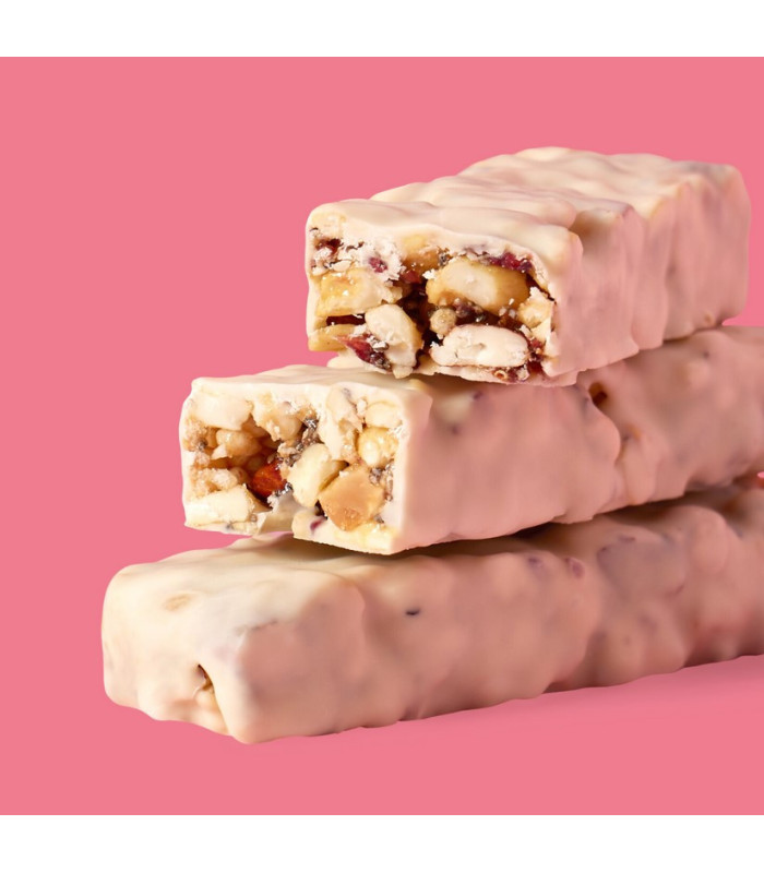 BARRITA CHOCONUT ANACARDO, FRESA, CHOCOLATE BLANCO 50 G PROZIS