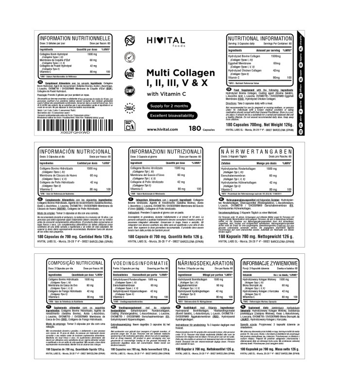 MULTI COLAGENO HIDROLIZADO HIVITAL